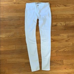 Hollister White Super Skinny Jeans
